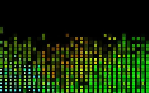 Dark Green, Yellow vector layout with lines, rectangles. Stock Illustration