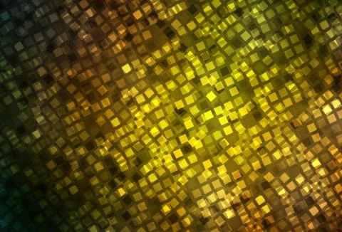Dark Green, Yellow vector layout with lines, rectangles. 스톡 일러스트