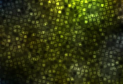 Dark Green, Yellow vector layout with lines, rectangles. 스톡 일러스트