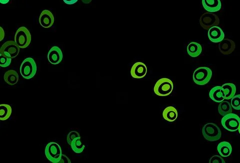 Dark Green, Yellow vector layout with circle shapes. Illustrazione stock