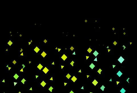 Dark green, yellow vector layout with circles, lines, rectangles. 스톡 일러스트