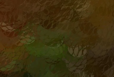 Dark Green, Yellow vector pattern with random forms. 库存插图