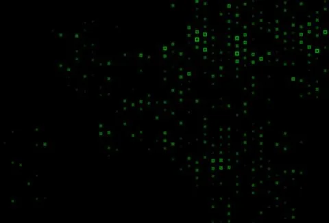 Dark Green, Yellow vector pattern in square style. Illustrazione stock