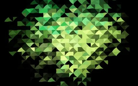 Dark Green, Yellow vector pattern in polygonal style. Illustrazione stock