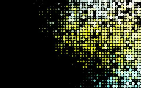 Dark Green, Yellow vector pattern with spheres. Stock Illustration