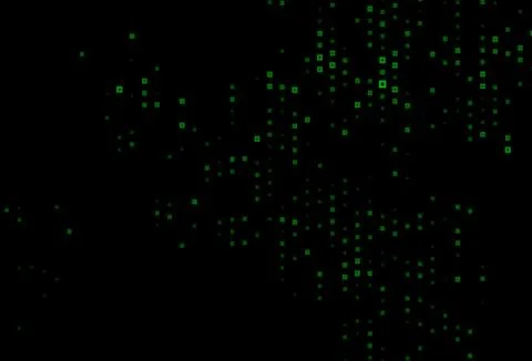 Dark Green, Yellow vector pattern in square style. Stock Illustration