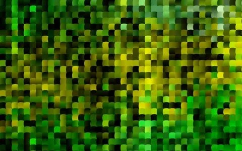 Dark Green, Yellow vector pattern in square style. Illustrazione stock