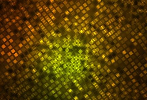 Dark Green, Yellow vector pattern in square style. Illustrazione stock