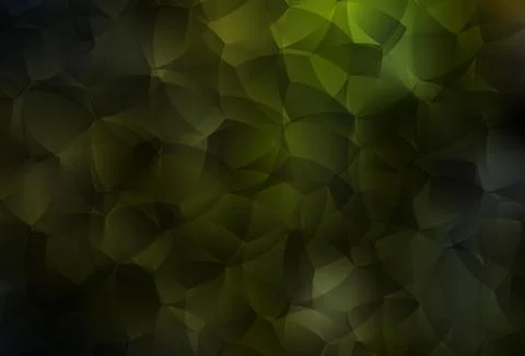 Dark Green, Yellow vector pattern with random forms. イラスト素材