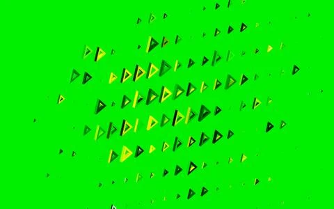 Dark Green, Yellow vector pattern with polygonal style. Illustrazione stock