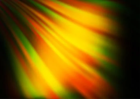 Dark Green, Yellow vector pattern with lamp shapes. Stock Illustration