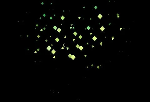 Dark green, yellow vector pattern in polygonal style with circles. Stock Illustration