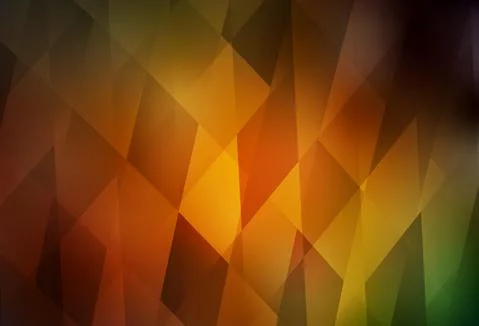 Dark Green, Yellow vector pattern in square style. Illustrazione stock