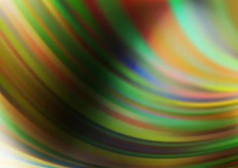 Dark Green, Yellow vector pattern with liquid shapes. Illustrazione stock