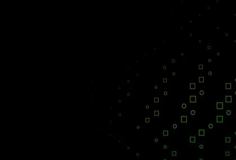 Dark Green, Yellow vector pattern with crystals, rectangles. 库存插图