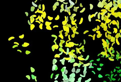 Dark Green, Yellow vector pattern with chaotic shapes. Illustrazione stock
