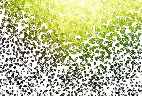 Dark Green, Yellow vector pattern with spheres. 스톡 일러스트