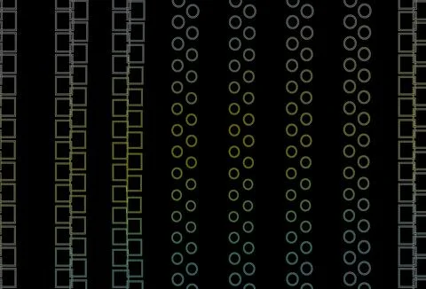 Dark Green, Yellow vector pattern with crystals, rectangles. Stock Illustration