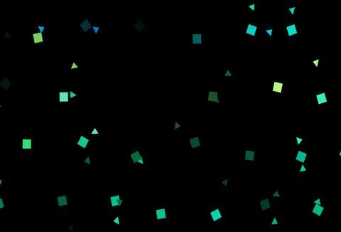 Dark Green, Yellow vector pattern in polygonal style with circles. Stock Illustration