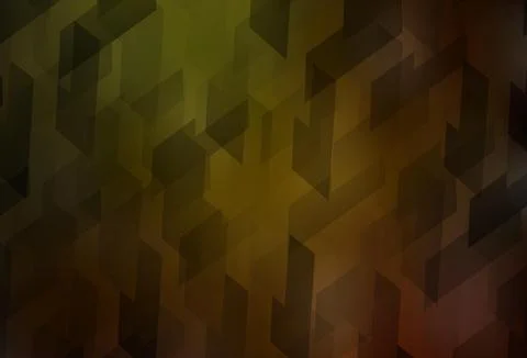 Dark Green, Yellow vector pattern in square style. Illustrazione stock