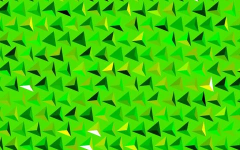 Dark Green, Yellow vector pattern with polygonal style. Stock Illustration