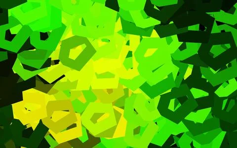 Dark Green, Yellow vector pattern with colorful hexagons. Illustrazione stock