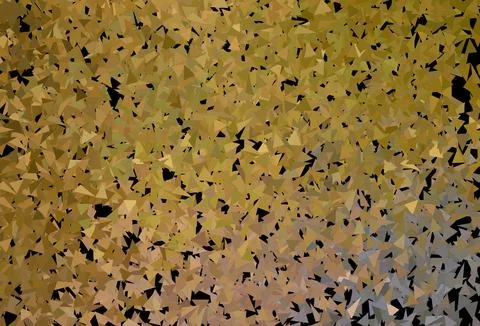 Dark Green, Yellow vector pattern with polygonal style. Stock Illustration