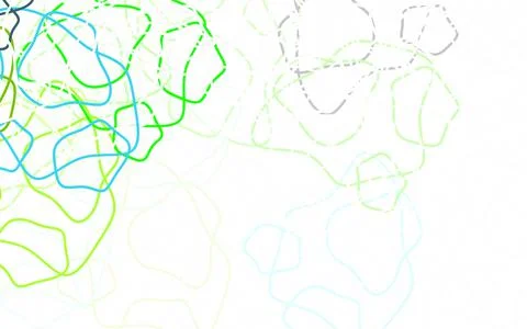 Dark Green, Yellow vector pattern with random forms. 库存插图