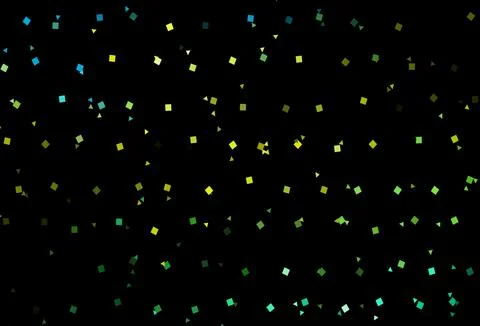 Dark Green, Yellow vector pattern in polygonal style with circles. Stock Illustration