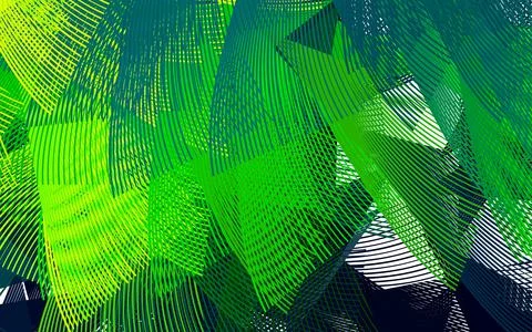 Dark Green, Yellow vector pattern with random forms. Illustrazione stock