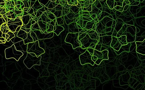 Dark Green, Yellow vector pattern with random forms. 库存插图