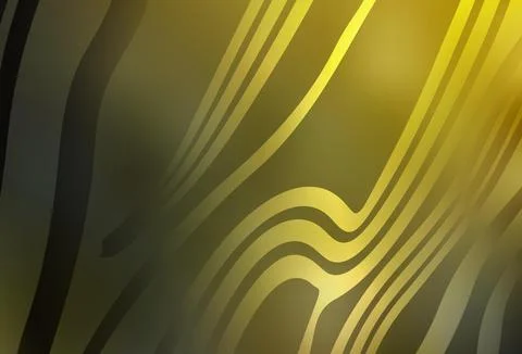 Dark Green, Yellow vector pattern with lines. Stock Illustration