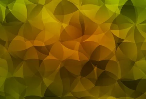 Dark Green, Yellow vector shining triangular background. Ilustración de archivo