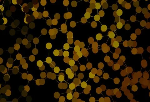 Dark Green, Yellow vector template with artificial intelligence structure. Stock Illustration