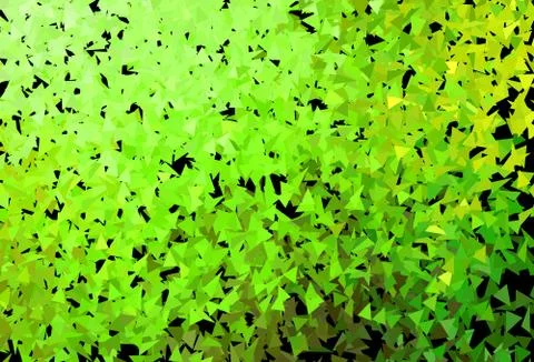 Dark Green, Yellow vector texture with triangular style. Stock Illustration