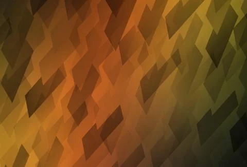 Dark Green, Yellow vector texture in rectangular style. Stock Illustration