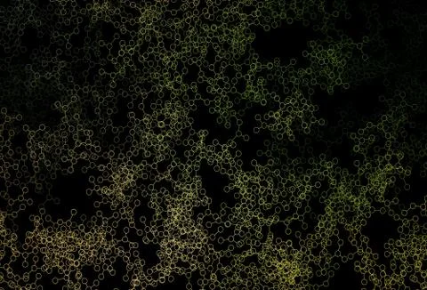 Dark Green, Yellow vector texture with artificial intelligence concept. Illustrazione stock