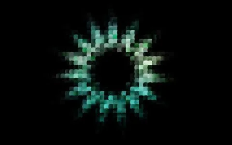 Dark Green, Yellow vector texture in rectangular style. Stock Illustration