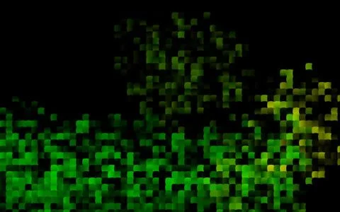 Dark Green, Yellow vector texture in rectangular style. Stock Illustration