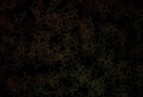 Dark Green, Yellow vector texture with artificial intelligence concept. Stock Illustration