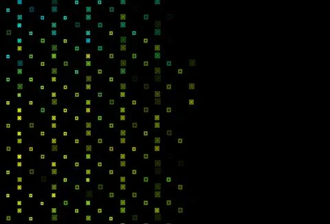 Dark Green, Yellow vector texture in rectangular, circular style. Stock Illustration