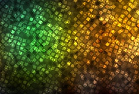 Dark Green, Yellow vector texture in rectangular style. Stock Illustration