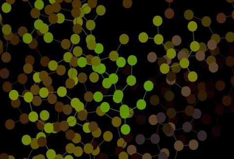 Dark Green, Yellow vector texture with artificial intelligence concept. Stock Illustration