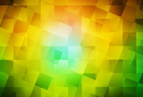 Dark Green, Yellow vector texture in rectangular style. Stock Illustration
