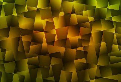 Dark Green, Yellow vector texture in rectangular style. Stock Illustration