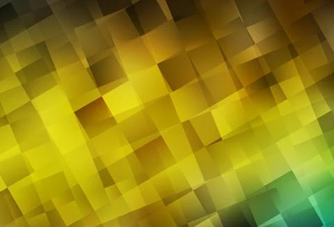 Dark Green, Yellow vector texture in rectangular style. 스톡 일러스트
