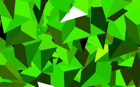 Dark Green, Yellow vector texture with triangular style. Ilustración de archivo