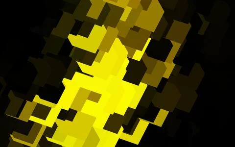 Dark Green, Yellow vector texture in rectangular style. イラスト素材