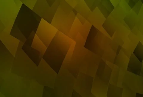 Dark Green, Yellow vector texture in rectangular style. Stock Illustration