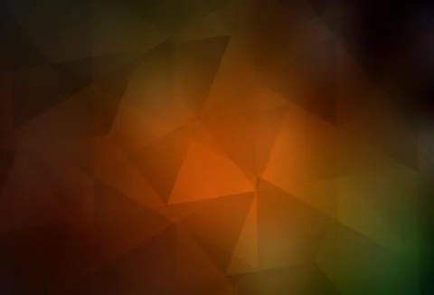 Dark Green, Yellow vector triangle mosaic texture. Stock Illustration